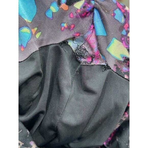 Mara Hoffman Womens Faux Wrap Dress Geometric Print Ruched Side Black Size XS - Picture 8 of 11